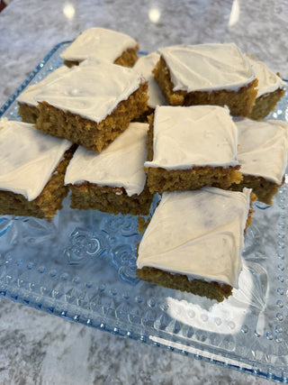 Pumpkin Bars with Cream Cheese Frosting