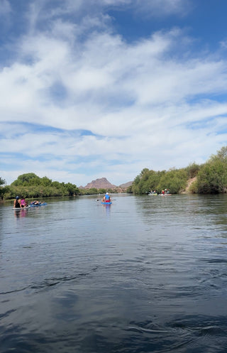 Tubing down the Salt River in Chandler, Arizona